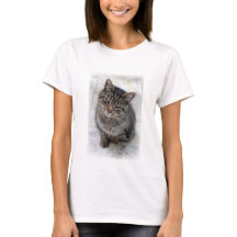 T-shirt de l'équipage de chat adorable