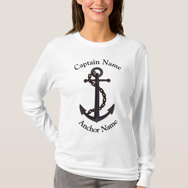 T-shirt de l'équipage du bateau et de l'équipage d (Devant)