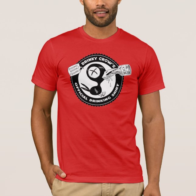 T-shirt de l'équipe de boisson Drinky Crow (Devant)