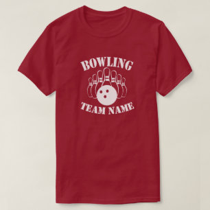 T-shirt de l'équipe de bowling sur mesure