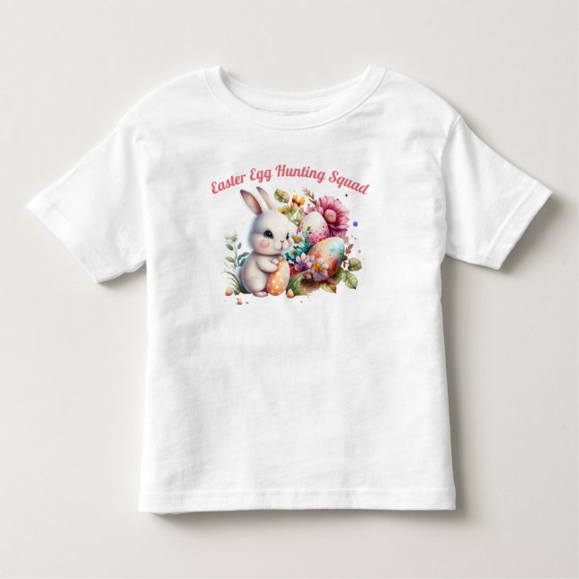 T-shirt de l'équipe de chasse aux oeufs de Pâques (Devant)