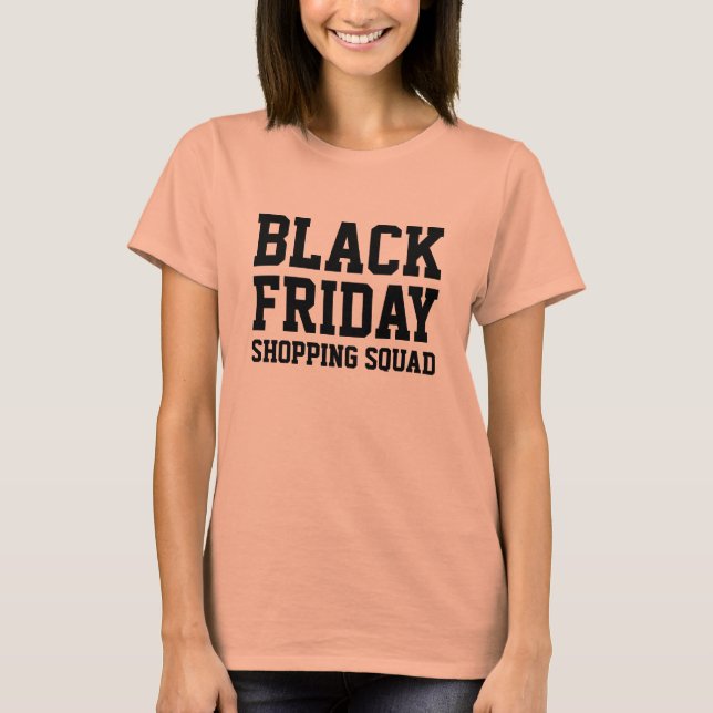 T-shirt de l'équipe de shopping du vendredi noir (Devant)