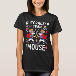 T-shirt de l'équipe de souris Casse-Noisette Danse