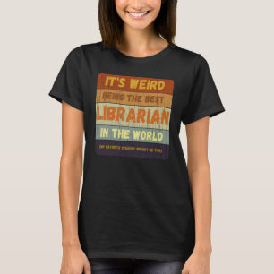 T-shirt De L'Étudiant Au Meilleur Bibliothécaire Du Monde