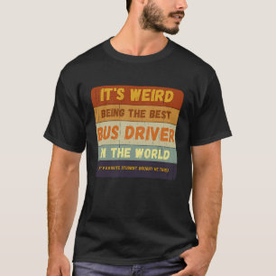 T-shirt De L'Étudiant Au Meilleur Conducteur De Bus Dans L