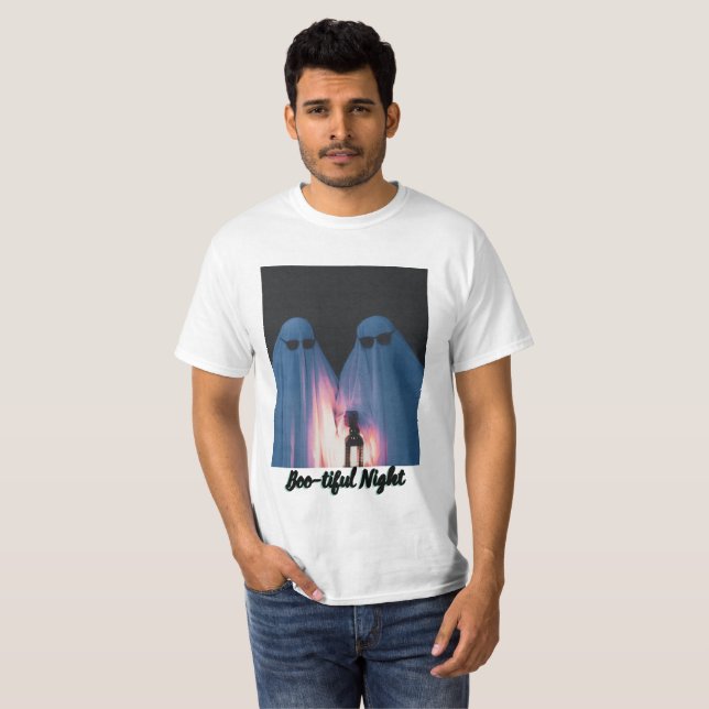 T-shirt de l'Halloween fêtards nocturnes (Devant entier)