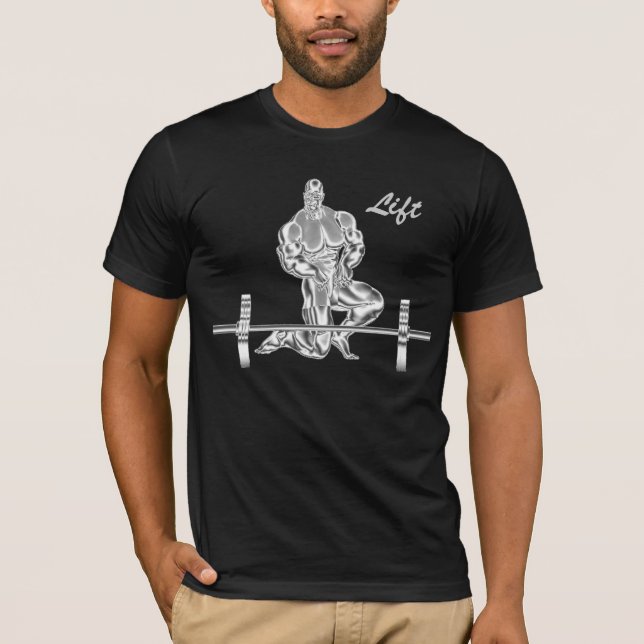 T-shirt de l'haltérophilie des hommes (Devant)