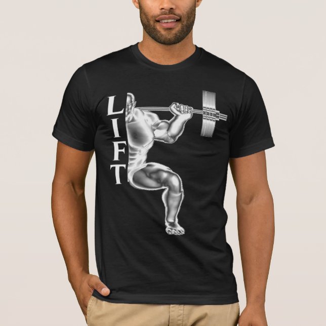 T-shirt de l'haltérophilie des hommes (Devant)