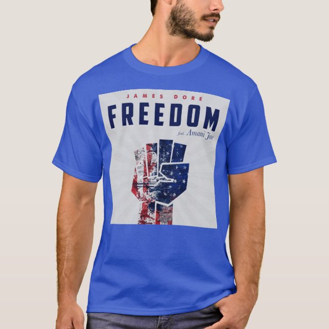 T-shirt de liberté avec l'art CD (Devant)