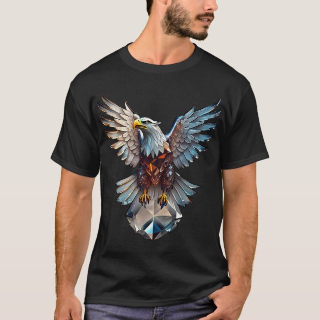T-shirt de l'icône de l'aigle de cristal - Emblème (Devant)