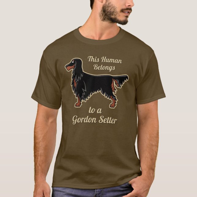 T-shirt de l'icône Gordon Setter (Devant)