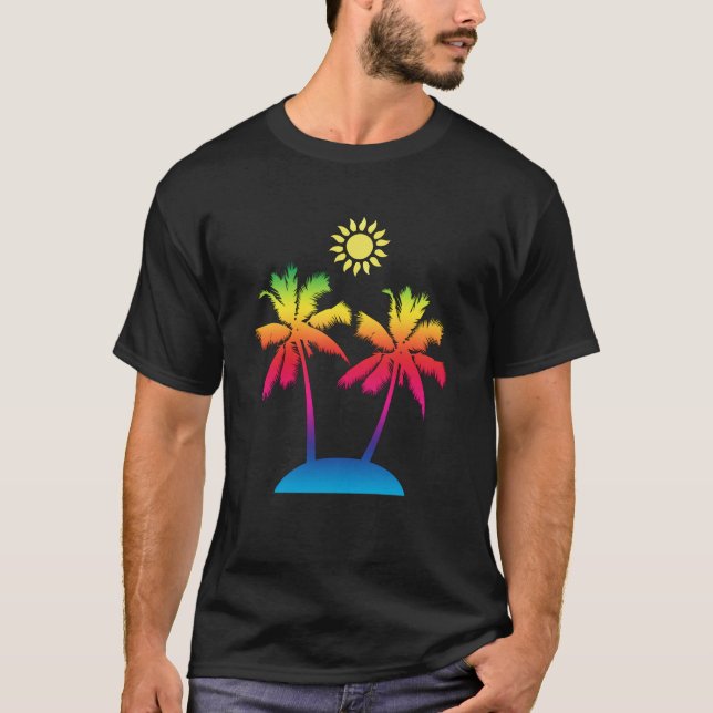 T-shirt de l'île tropicale (Devant)