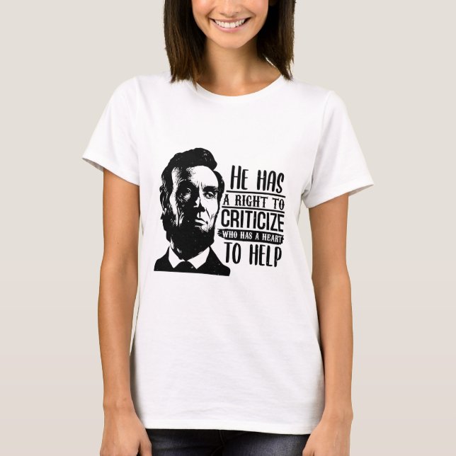 T-shirt de Lincoln (Devant)