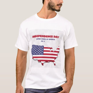 T-shirt de l'Indépendance - Gras, Libre et Amériqu