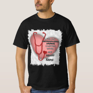 T-shirt de l'infirmière orthopédique Red Heart