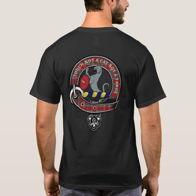 T-shirt de l'insigne de clan MacBain Tartan (Dos)