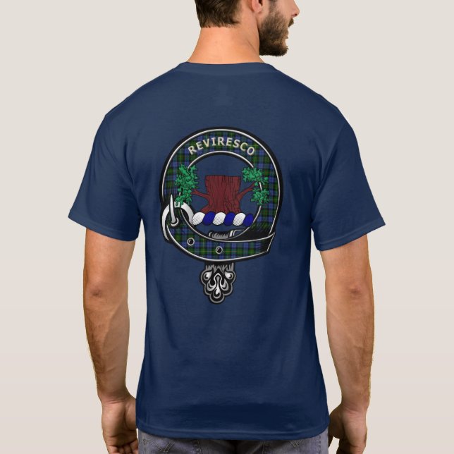T-shirt de l'insigne de clan MacEwen Tartan (Dos)