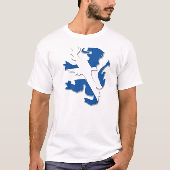 T-shirt de lion de Saltire (Devant)