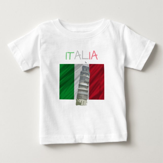 T-shirt de l'Italie de bébé (Devant)