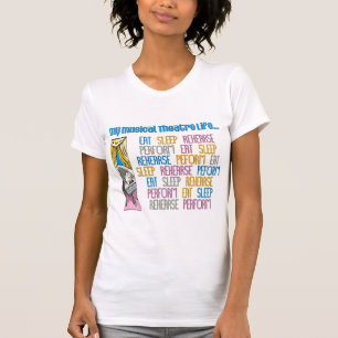 T-shirt de Lite de mes de théâtre musical femmes