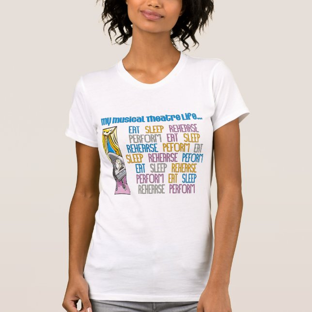 T-shirt de Lite de mes de théâtre musical femmes (Devant)
