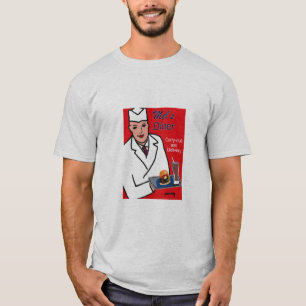 T-shirt de l'itinéraire 66 de wagon-restaurant