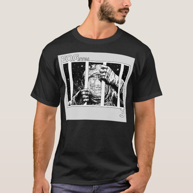 T-shirt de logo d'astronaute de FOGcon (Devant)