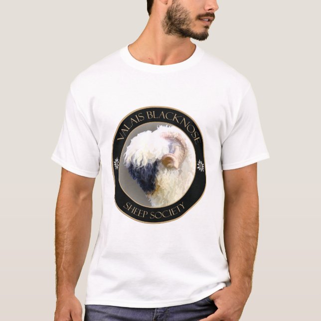 T-shirt de logo de société de moutons du Valais (Devant)