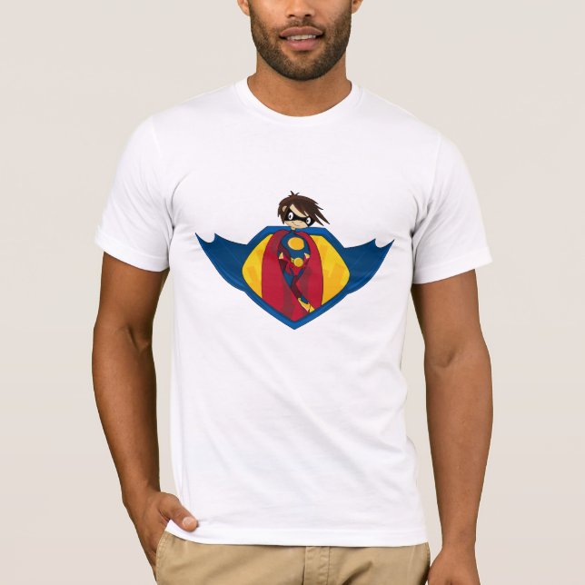 T-shirt de logo de super héros (Devant)