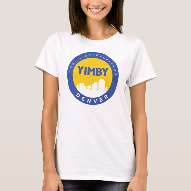 T-shirt de logo du YIMBY Denver des femmes (Devant)