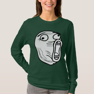 T-shirt De LOL de rire visage bruyant Meme de rage