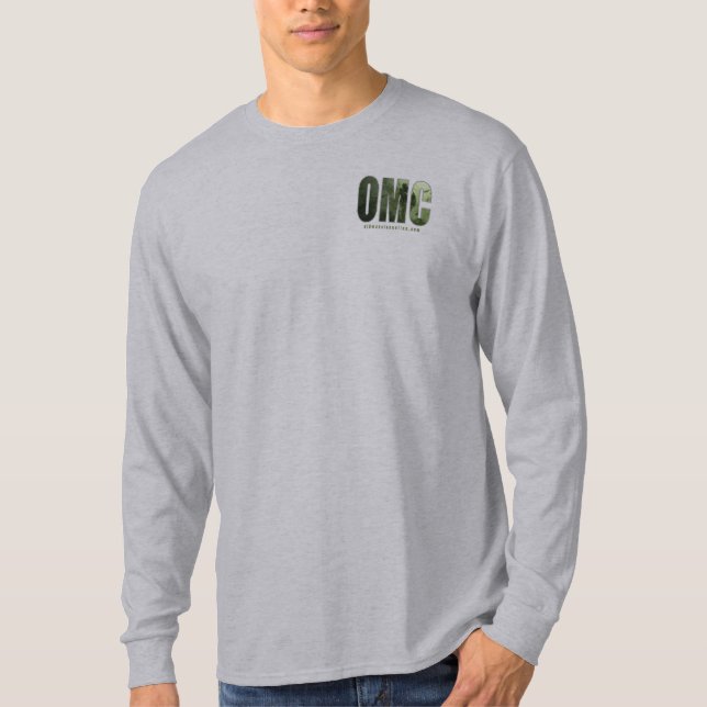 T-shirt de long-douille de logo d'OMC (Devant)