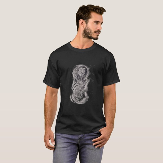 T-shirt de loup de Dacian (Devant entier)