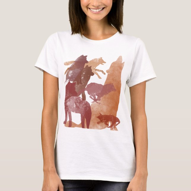 T-shirt de loups (Devant)