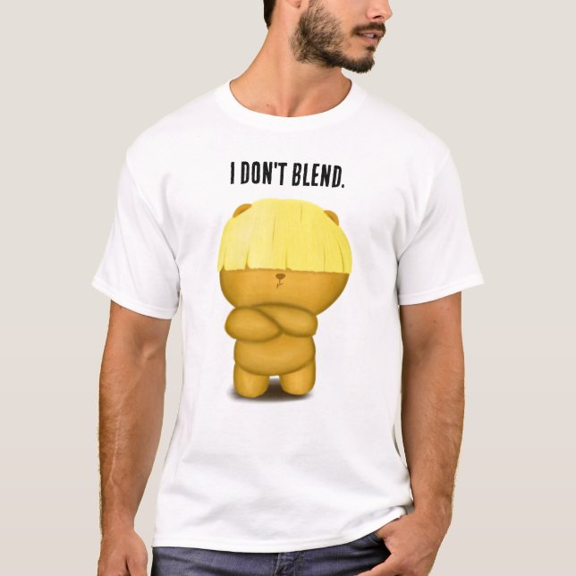 T-shirt de l'ours coupé au bol (Devant)