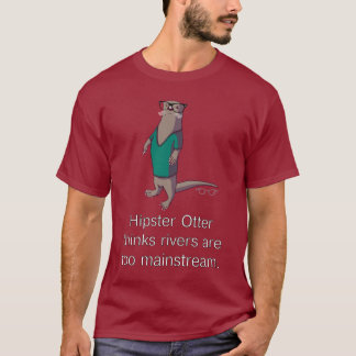 T-shirt de loutre de hippie