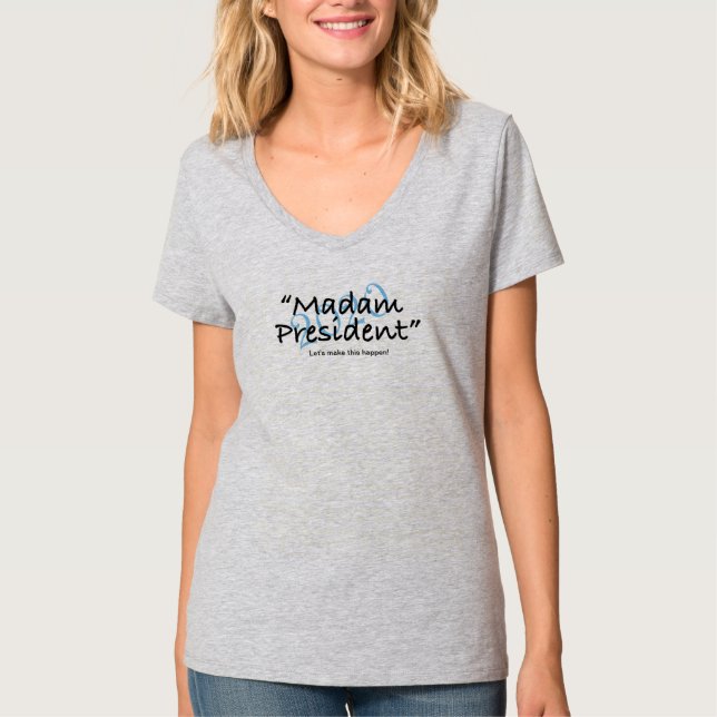 T-shirt de Madame président 2020 gris (Devant)