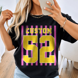T-Shirt de maillot de sport personnalisé avec numé