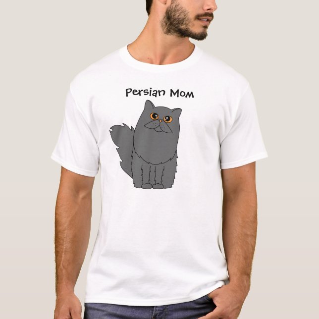 T-shirt de maman de chat persan (Devant)