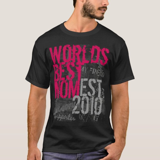 T-shirt de maman des mondes de roses indien et de (Devant)