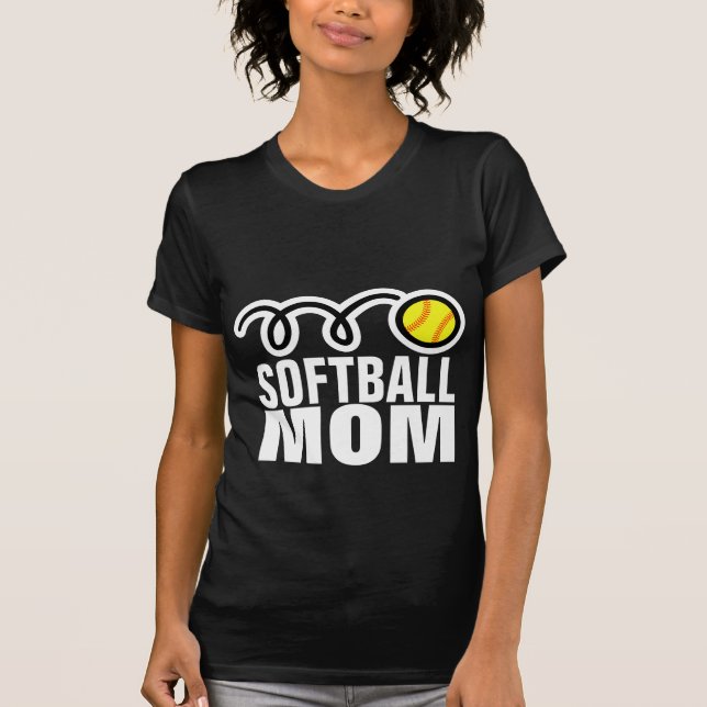 T-shirt de maman du base-ball pour des femmes (Devant)