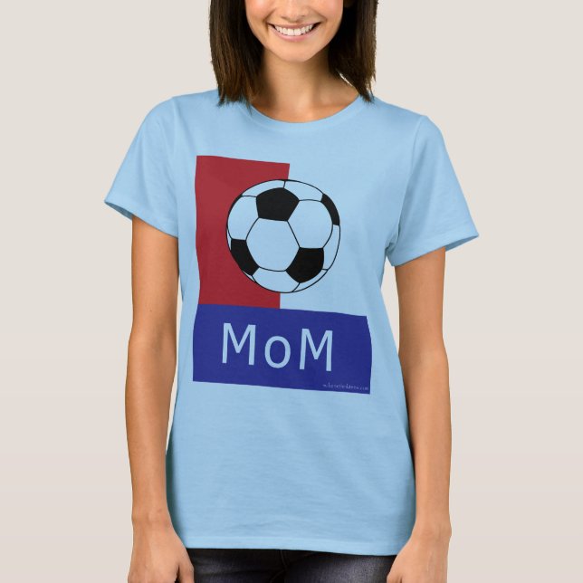 T-shirt de maman du football (Devant)