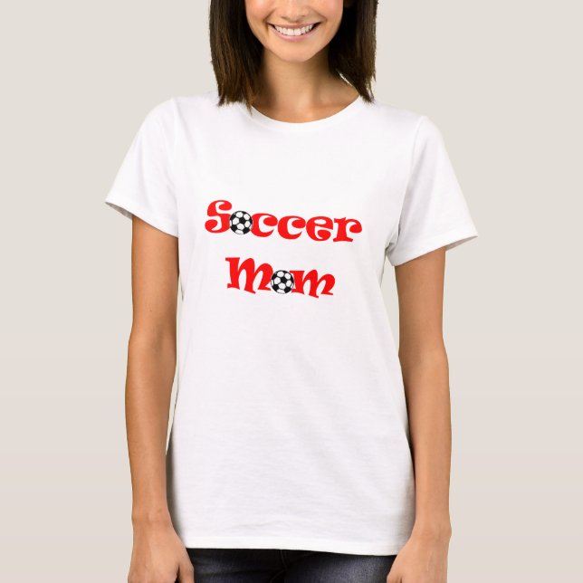 T-shirt de maman du football (Devant)
