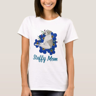 T-shirt de maman Staffy – Art du Staffordshire Bul