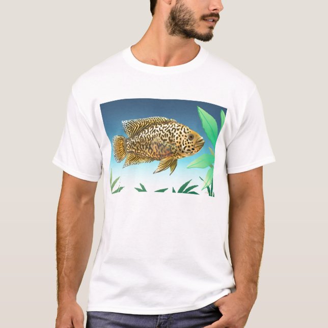 T-shirt de Managuense de Cichlid de Jaguar (Devant)