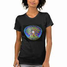 T-shirt de mandala de Pleine lune