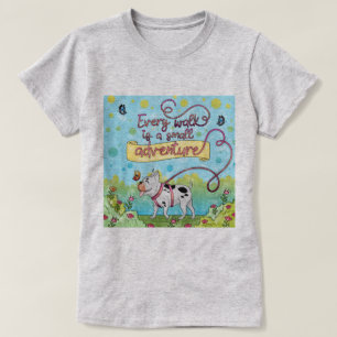 T-shirt de marche de chien