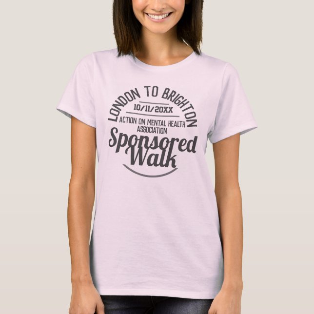 T-Shirt de marche ou d'autre événement sponsorisé (Devant)