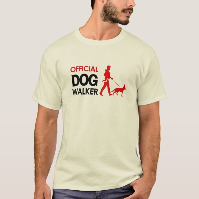 T-shirt de marcheur de chien de berger allemand (Devant)