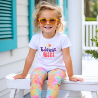 T-Shirt de mariage pour fille de fleurs Bohème Ros